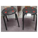 503 - PAIR OF MATCHING STOOLS