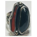 STERLING SILVER RING SIZE 6 8.30GRS