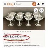 N2 - TWELVE PIECES JOSAIR CRYSTAL STEMWARE (L80)
