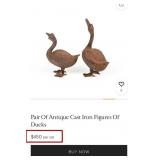 N2 - TWO OUTDOOR DUCK SCULPTURES
