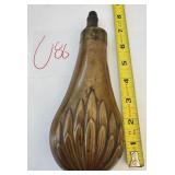 N2 - ANTIQUE BLACK POWDER FLASK (U86)