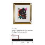 N2 - JOAN MIRO' ART PRINT FRAMED 32X28' (U1)