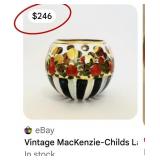 N2 - MACKENZIE CHILDS PATTERNED GLASSWARE (O150)
