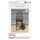 N2 - VINTAGE WOODEN HIGH CHAIR (F27)