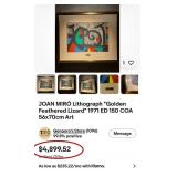 N2 - JOAN MIRO' LTD ED ART FRAMED (F30)