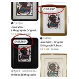 N2 - JOAN MIRO' ART FRAMED 32X28' (U2)