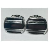 STERLING SILVER HIGH POLISH CUFFLINK 10.40GRS