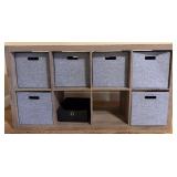 20 - EIGHT-CUBBY HOLE CONSOLE/STORAGE