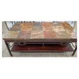 11 - COFFEE TABLE WITH SLATE TILES TOP