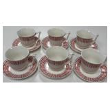 11 - SET OF SIX DEMITASSE CUPS & SAUCERS (B27)