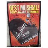 11 - VINTAGE BROADWAY MUSICAL POSTER FRAMED/SIGNED