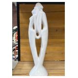 11 - WHITE PORCELAIN STATUETTE 19'T (B1)