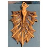 11 - DESIGN TOSCANO ANGEL MIRRORED WALL SCULPTURE