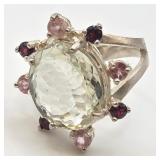 .925 STERLING SILVER RING SIZE 8 (#13)