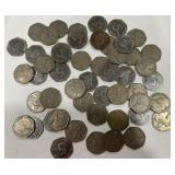A LOT OF FOREIGN COINS