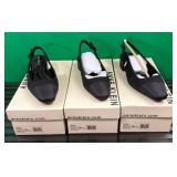 11 - THREE PAIR WOMEN'S SHOES VAR. SIZES (B123)