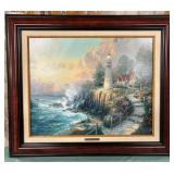 11 - THOMAS KINKADE ART FRAMED W/ COA (U147)