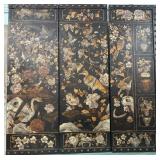 11 - ORIENTAL FLORAL TRIPTYCH ART