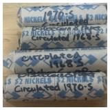 4 ROLLS OF NICKELS