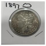 1897 SILVER MORGAN DOLLAR