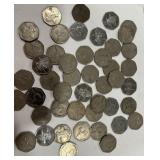 A LOT OF FOREIGN COINS