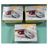 11 - VINTAGE JEWELRY BOX TRIO