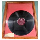 11 - FRAMED VINTAGE JAZZ RECORD