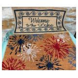 43 - CHARMING COASTAL DOORMAT SET
