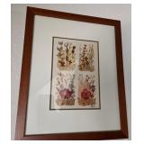 S1 - FRAMED DRIED WILDFLOWER ART 15X12' (E41)