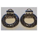S1 - PAIR OF STERLING SILVER EARRINGS (B13)