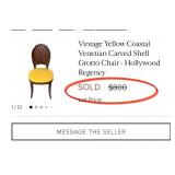 S1 - ITALIAN GROTTO SHELL CHAIR (E142)