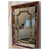 S1 - WALL MIRROR WITH STAINED GLASS (E77)