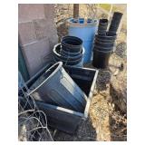 S1 - PIXED LOT OF PLATER POTS, BARREL