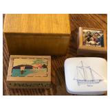 S1 - LOT OF FOUR TRINKET BOXES (K166)