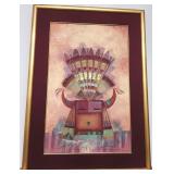 S1 - FRAMED TONY ABEYTA  ART 35X26' (N37)