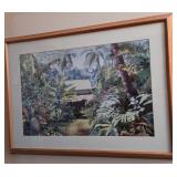 S1 - FRAMED PEGGY CHUNG ART PRINT 22X31' (E74)