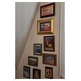 S1 - NINE PIECES OF FRAMED ART (E171)