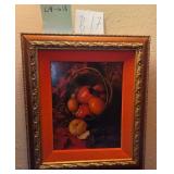 S1 - FRAMED STILL LIFE ART 14X13' (B17)