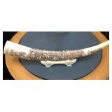 S1 - DECORATIVE CARVED TUSK REPLICA 17'L (L67)