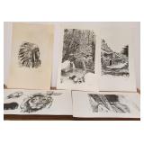 S1 - FIVE PIECES B&W ART (N33)