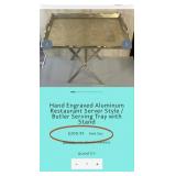 S1 - TWO VINTAGE TRAY-TOP TABLES (K81)