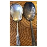 S1 - TWO VINTAGE SILVER SPOONS (K115)