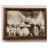 S1 - ANTIQUE B&W PHOTO FRAMED (E62)