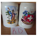 S1 - TWO COLLECTIBLE BEER STEINS (R15)