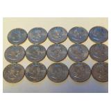 S1 - LOT OF 15 SUSAN B. ANTHONY DOLLAR COINS (B31)