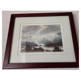 S1 - FRAMED N. TAYLOR STONINGTON ART 14X17' (E43)