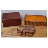 S1 - LOT OF THREE KEEPSAKE BOXES (E100)