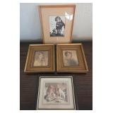 N1 - FOUR PIECES FRAMED ART (L63)