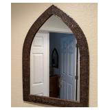 N1 - ARCHED WALL MIRROR FRAMED 27X19' (G107)