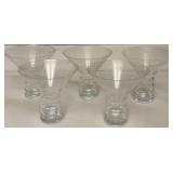 N1 - FIVE PIECES VINTAGE RIEDEL MARTINI GLASSES